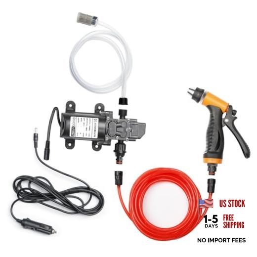 Portable Intelligent Electric Pressure Washer Pump 100W 160 100 W-Black hose