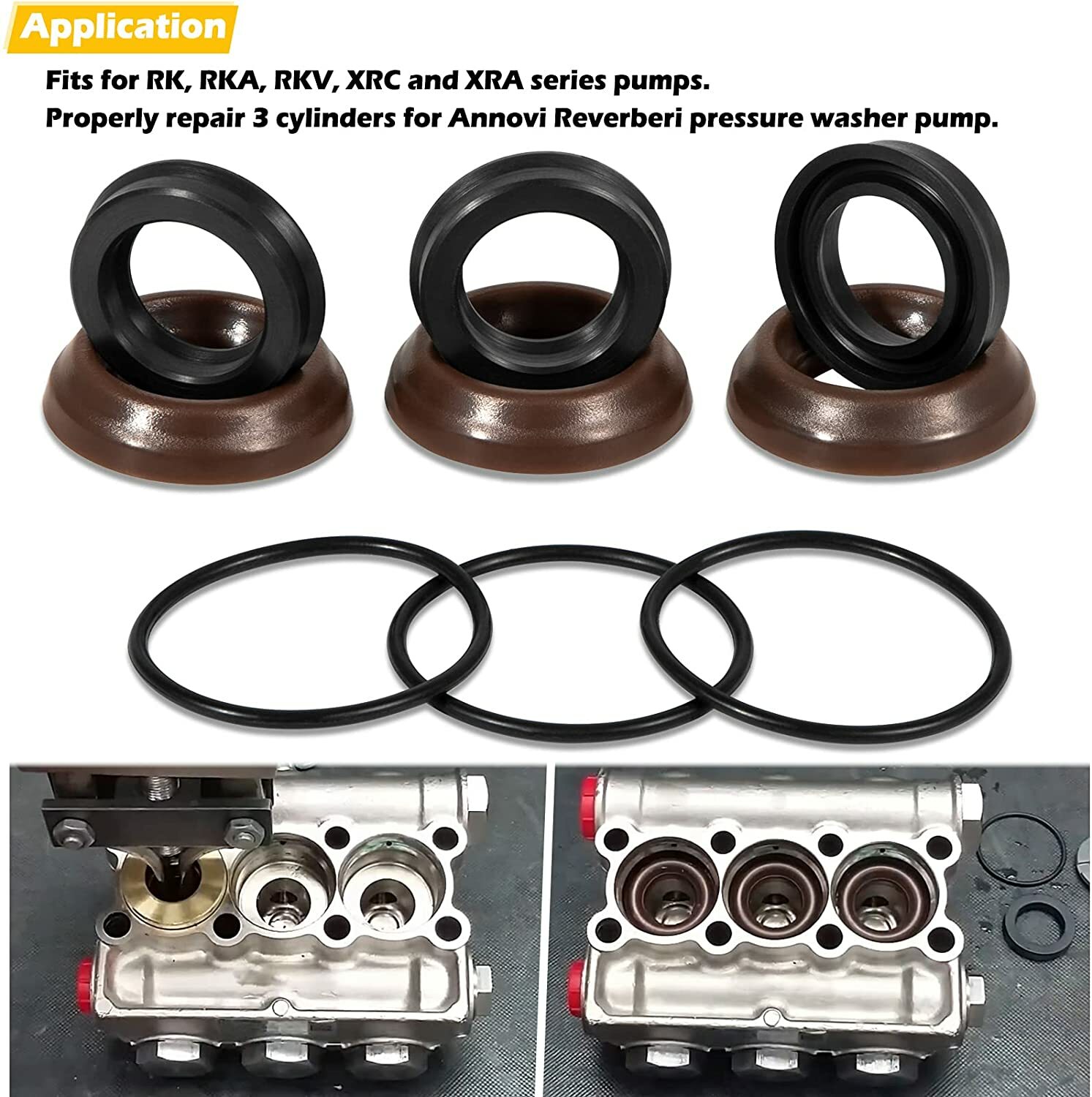 AR1828 Check Valve Kit & AR1857 Pressure Washer Packing Kit for Annovi Reverberi