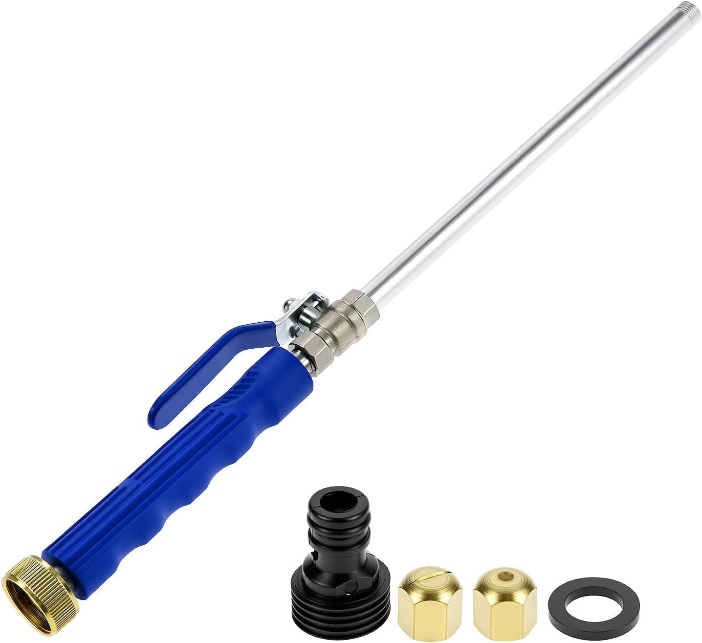 Durable Brass & Stainless Steel Pressure Washer Wand with Adjustable Nozzle Tips