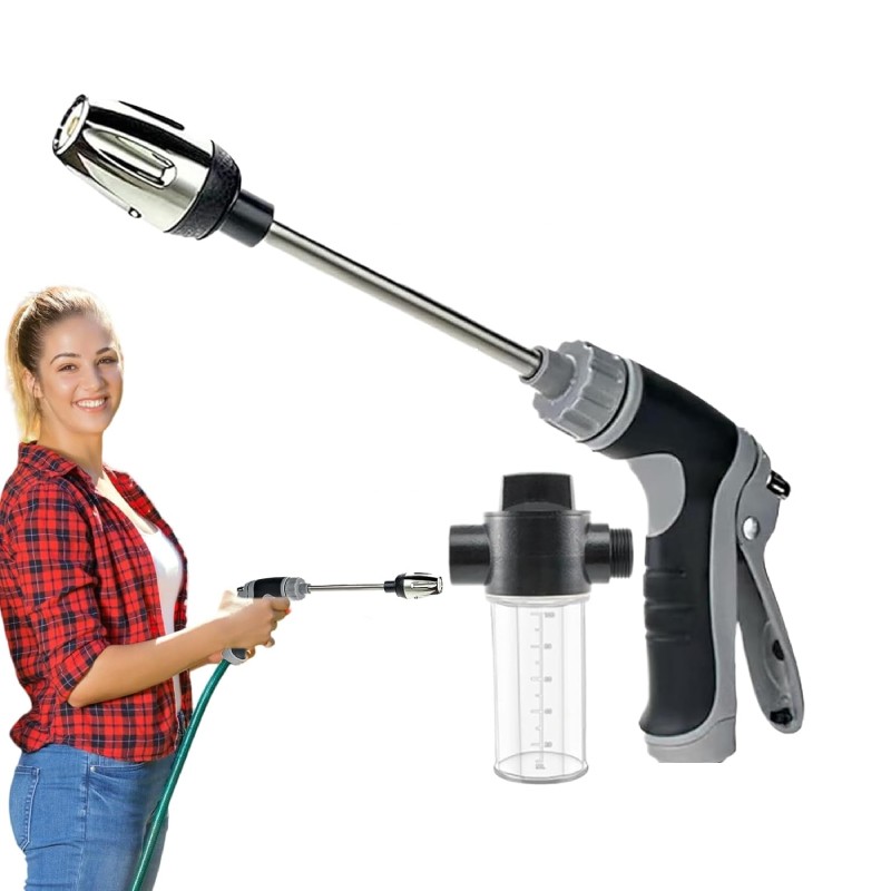 High Pressure Power Washer Water Spray Gun Nozzle Wand Attachment Garden Hose