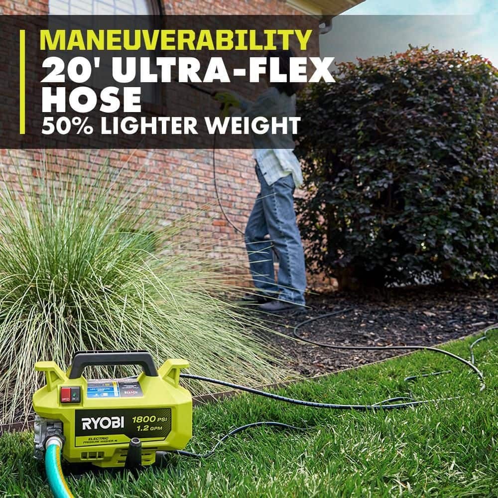 1800 PSI 1.2 GPM Cold Water Corded Electric Pressure Washer