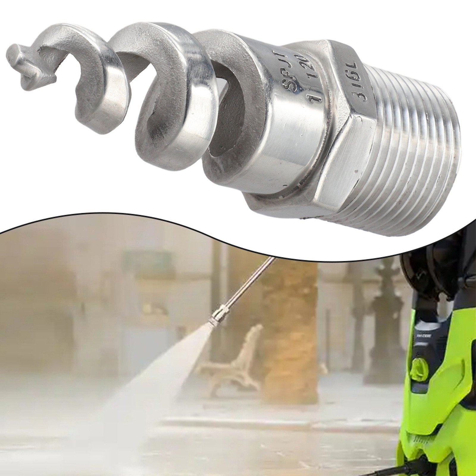 Stainless Steel Nozzle for Effective Cleaning in Various Industrial Tasks