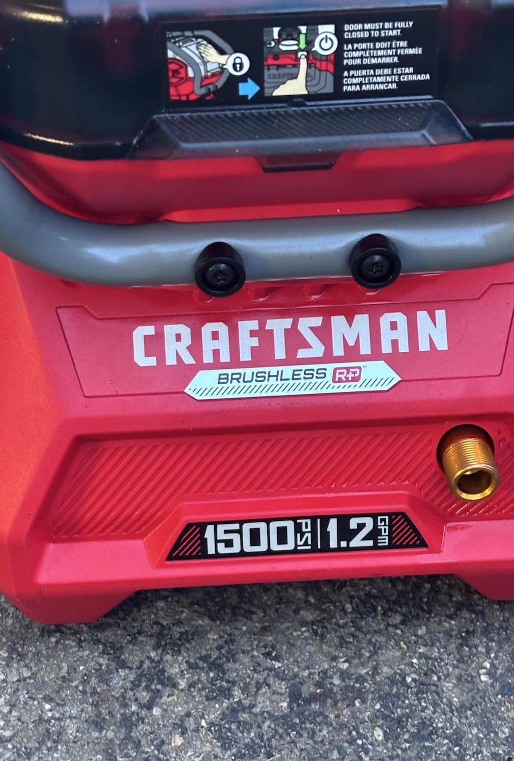 CRAFTSMAN V20 Brushless 1500 PSI 1.2 GPM Pressure Washer w/ Hose, Gun, Charger