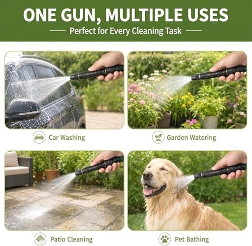 New Jet Nozzle Power Washer for Garden Hose, Hose High C