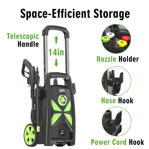 New 3400 PSI Max Electric Powerful Pressure Washer Power Cleaner w/ Foam Cannon