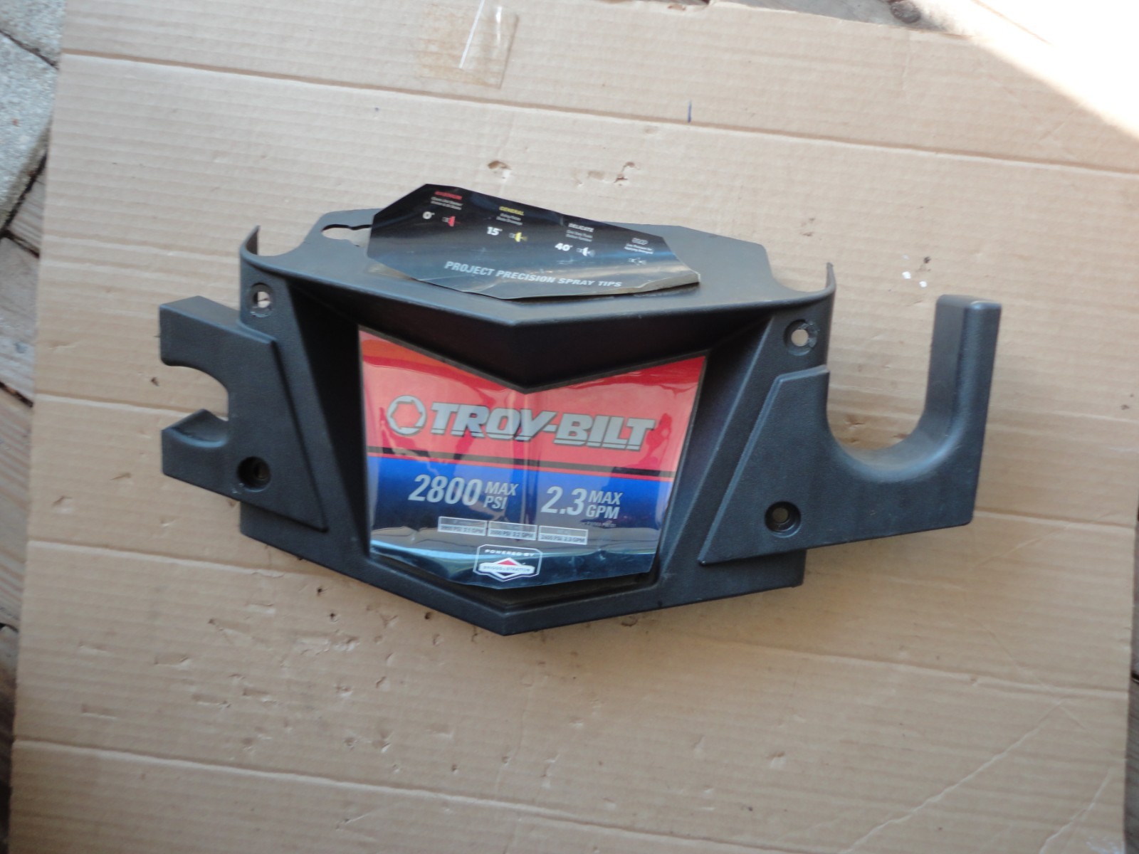 020486 Troy-Bilt 2,700 2800 PSI Pressure Washer BILLBOARD PLASTIC