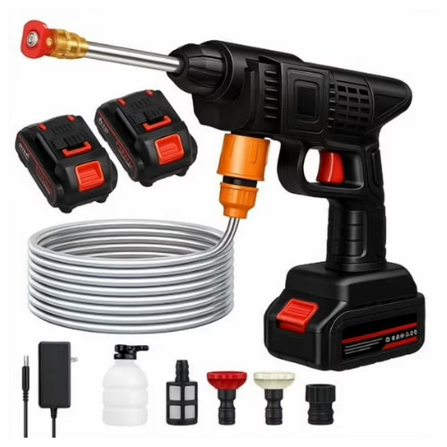 Portable Cordless Electric High Pressure Water Spray Gun Car Washer Cleaner Tool