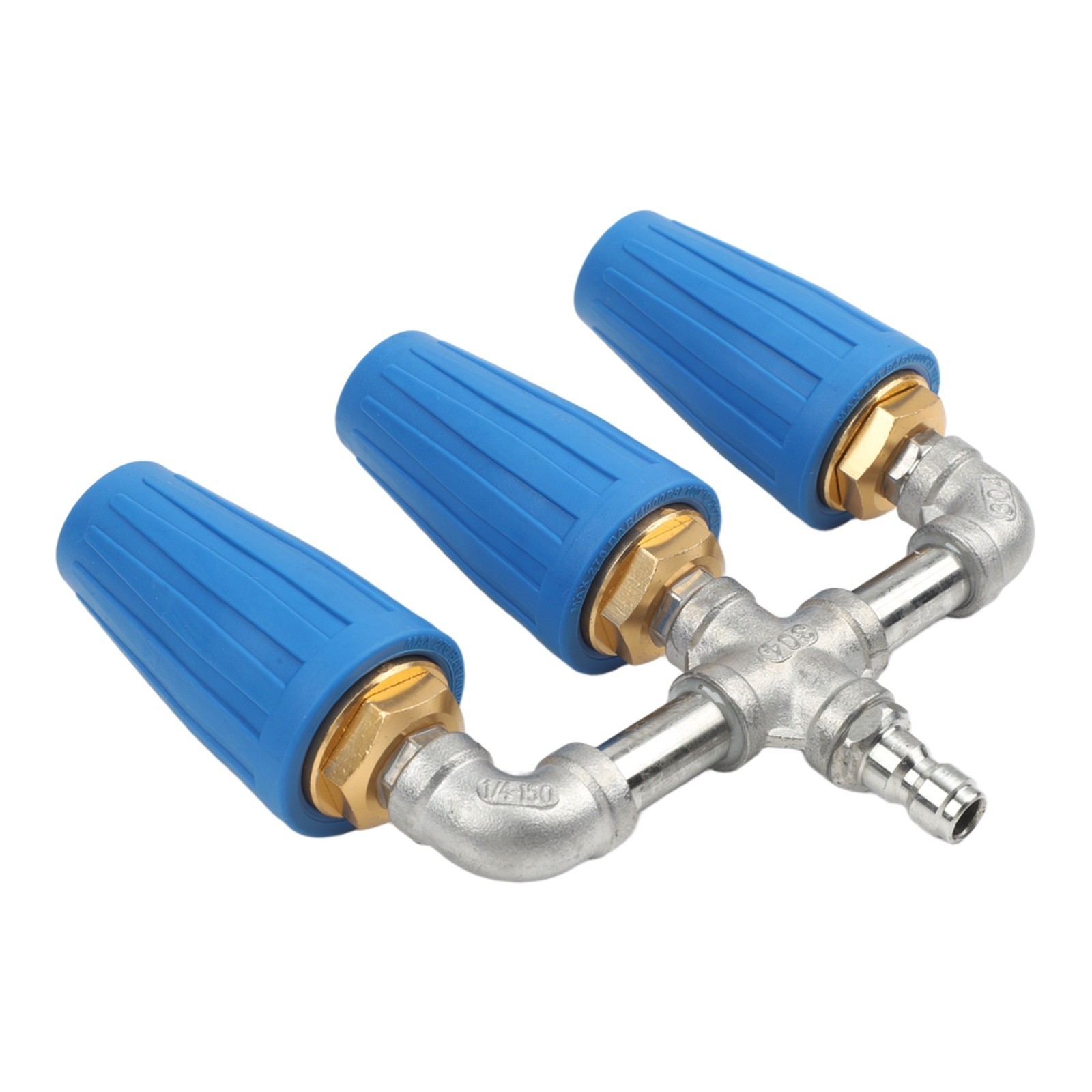 Blue Triple Turbo Nozzle Compatible with Most Pressure Washers – 1 Piece