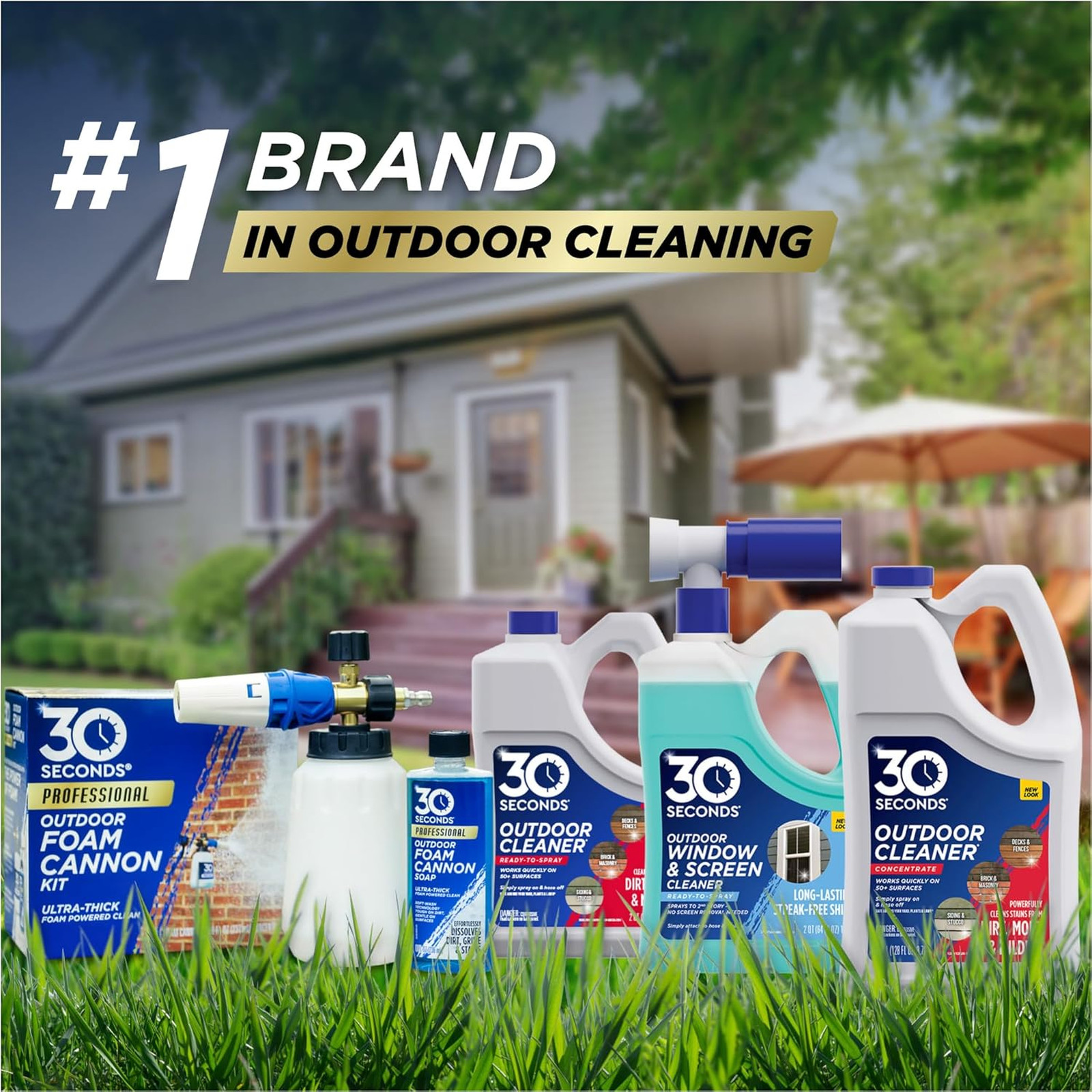 Foam Cannon Kit 30 Seconds Pressure Washer Sprayer 8 fl oz Soap Siding Decks