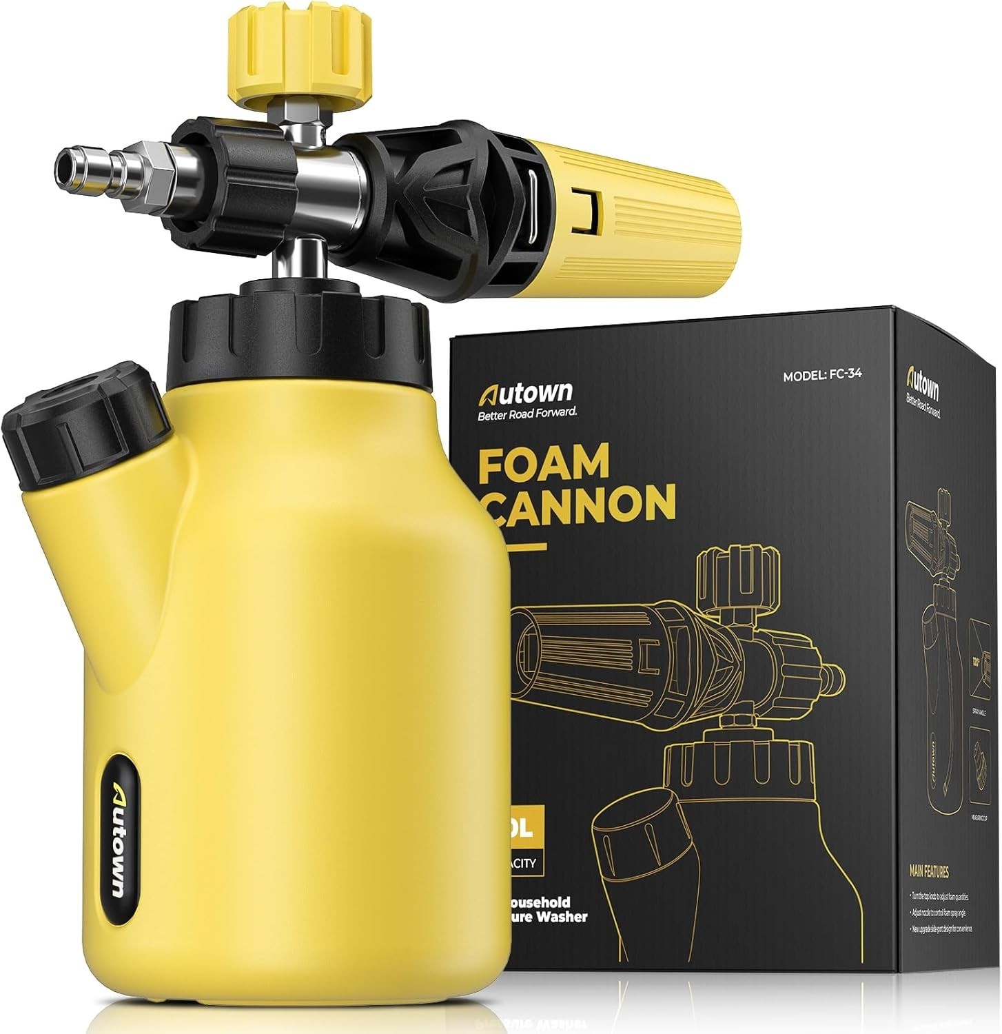 Foam Cannon for Pressure Washer, Car Wash Foam Sprayer with 1/4” Quick Connec…