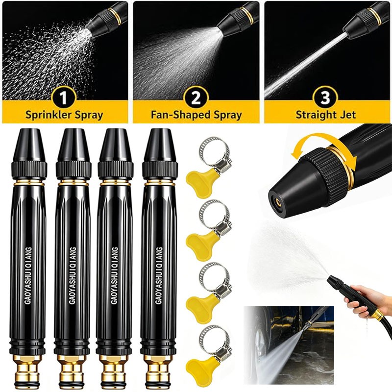 4 / 2 Set Home High-Pressure Car Wash Water Gun with Booster Nozzle