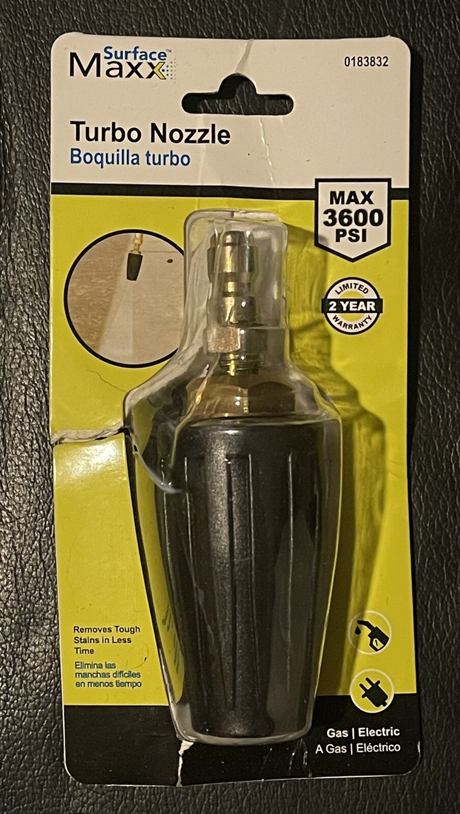 SURFACE MAXX TURBO NOZZLE-3600 PSI-ITEM #0183832-PRESSURE WASHER-NEW