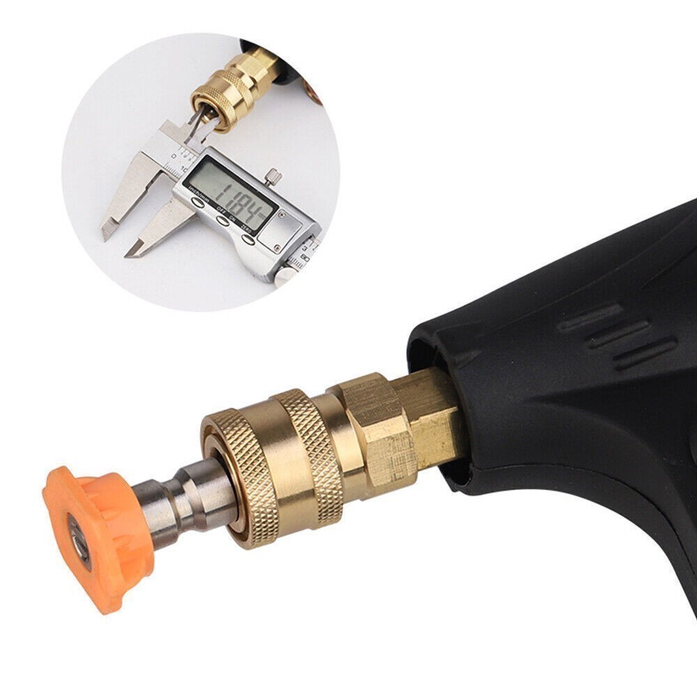 1/4″ 5pcs Pressure Washer Spray Tips Nozzles High Power Kit Quick Connect Set US