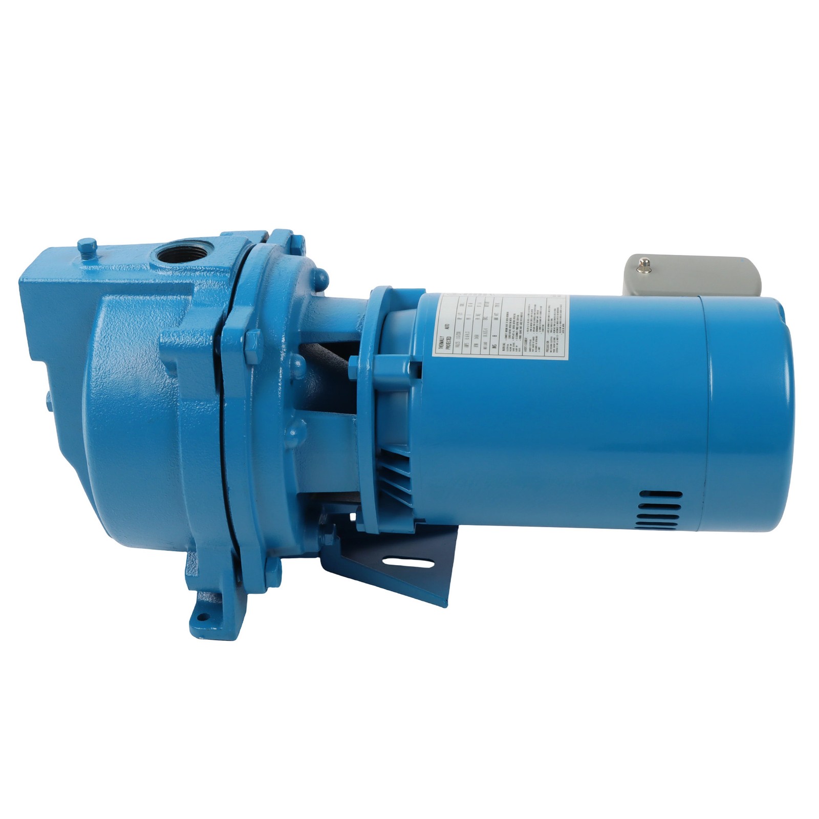 J5S Shallow Well Jet Pump 1/2 HP Cast Iron, 115/230V Dual Voltage 3450RPM