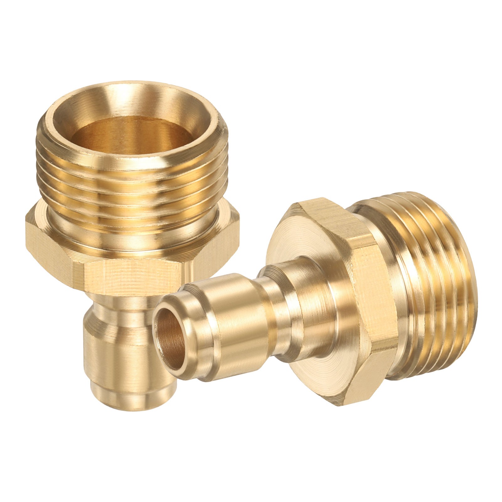 2Pcs 1/4″ Male to M22 14mm Female Pressure Washer Adapter QUICK CONNECT Fittings