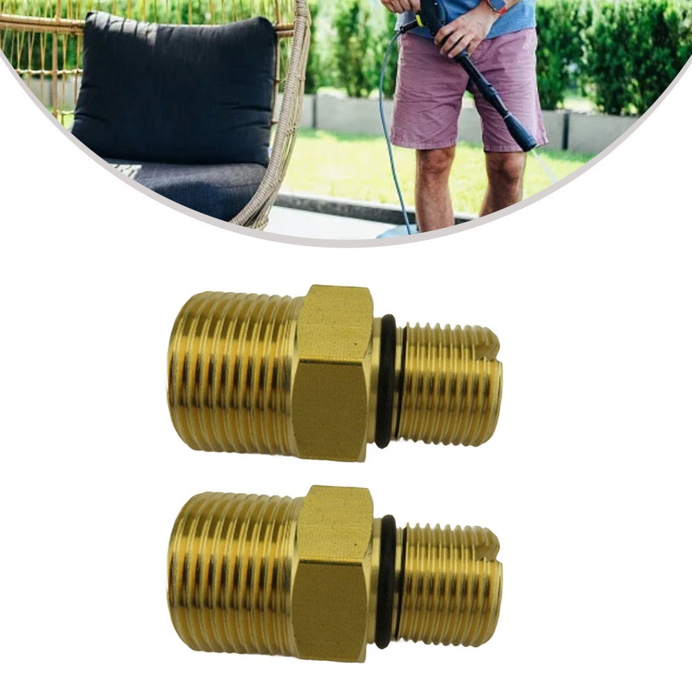 2 Pieces For Pressure Washer Water Outlet Fitting Adapter M22 to 38 for Pumps