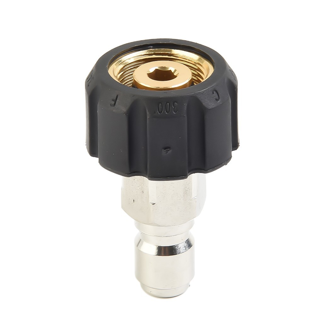 Set Pressure Washer Adapter Quick Connect To 1/4?? 3/8?? 14mm 15mm 5000 PSI