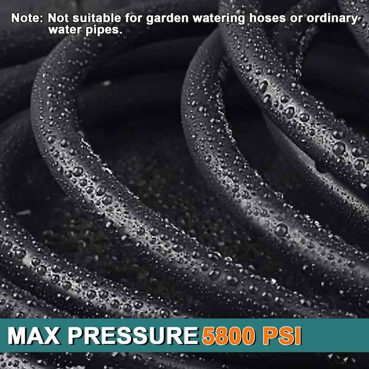 26-50FT High Pressure Washer Hose+turbine nozzle+High pressure water gun