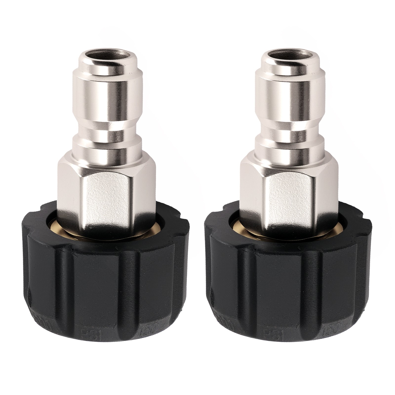 Pressure Washer Adapter M22 14mm Swivel to 3/8” Quick Connect 5000PSI Brass