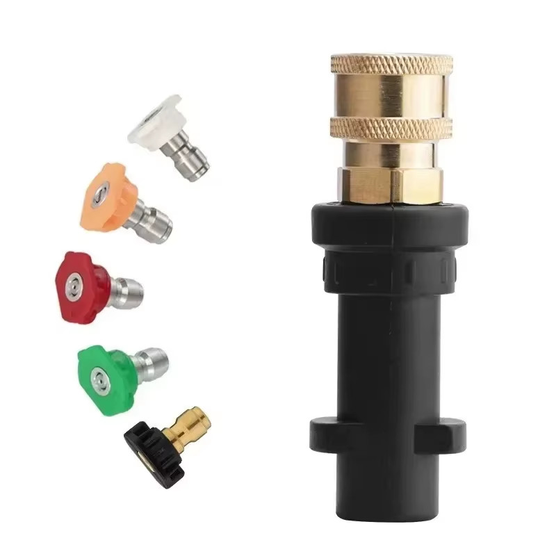 Karcher K2 – K7 High Pressure Washer Adapter with 5 – Color Nozzles & Foam Canno