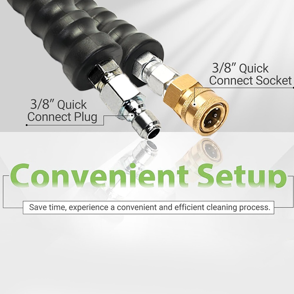 YAMATIC 4000 PSI 3/8″ Pressure Washer Hose for Hot Water Max. 212°F