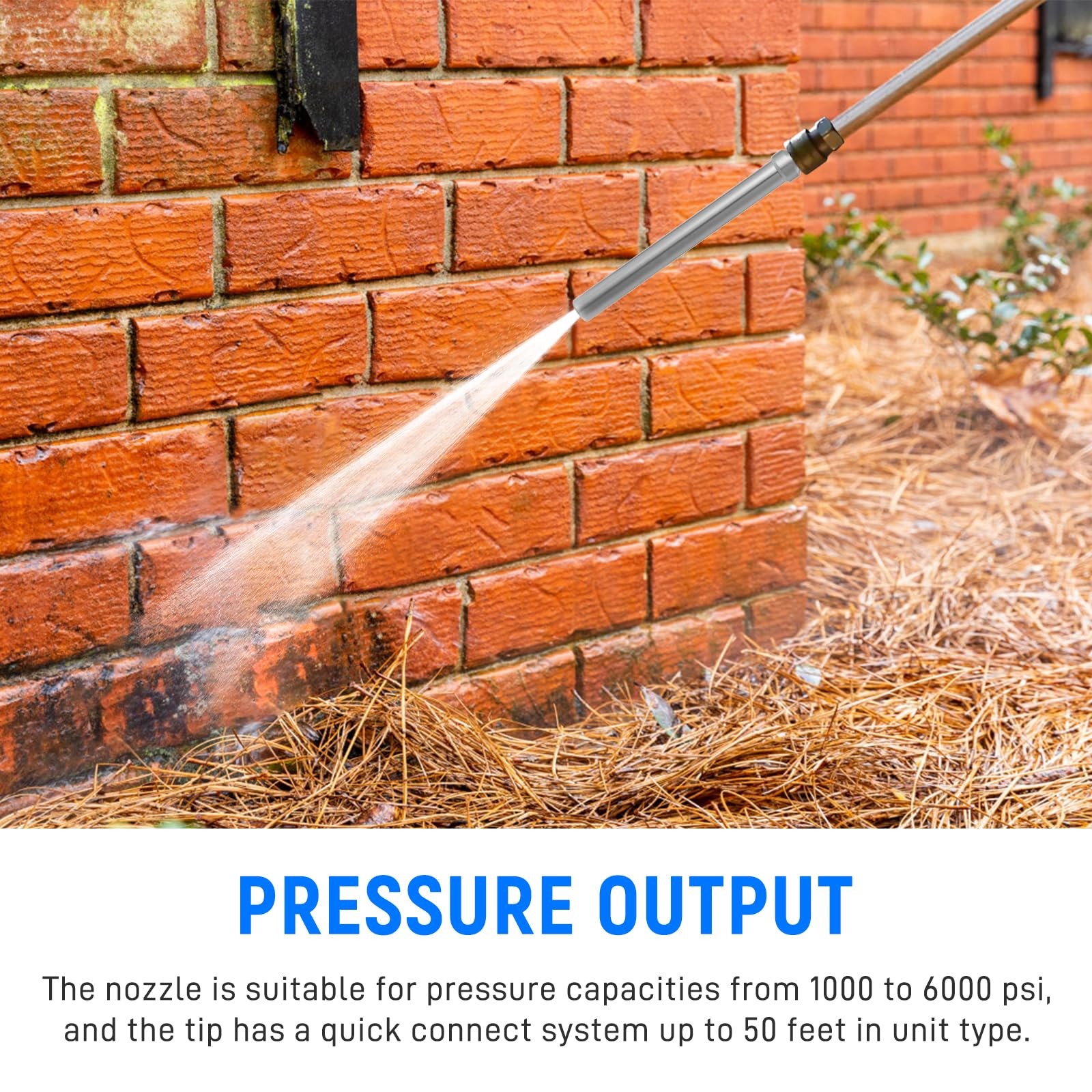 Pressure Washer Long Range Chemical Nozzle for Ladder Saver pressure washer shoo