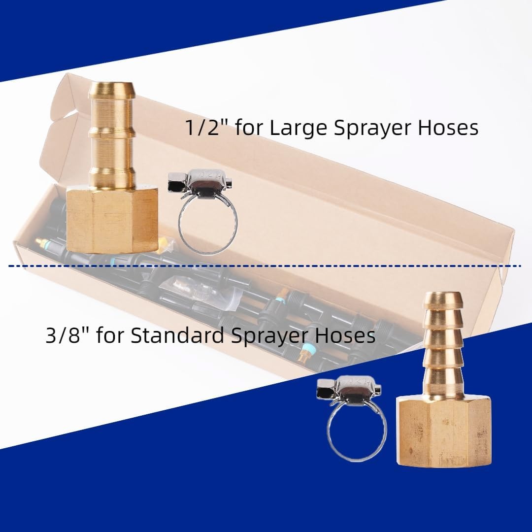 6 Nozzle Polyethylene Boom Wand 7.5 Ft ATV Sprayer Attachment