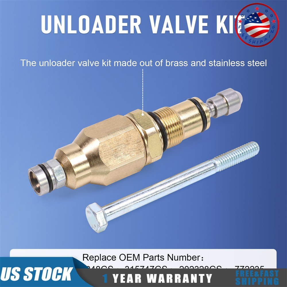 New Repls 200348GS AR42118 Unloader Valve For RMW RMV SRMW Series Pumps