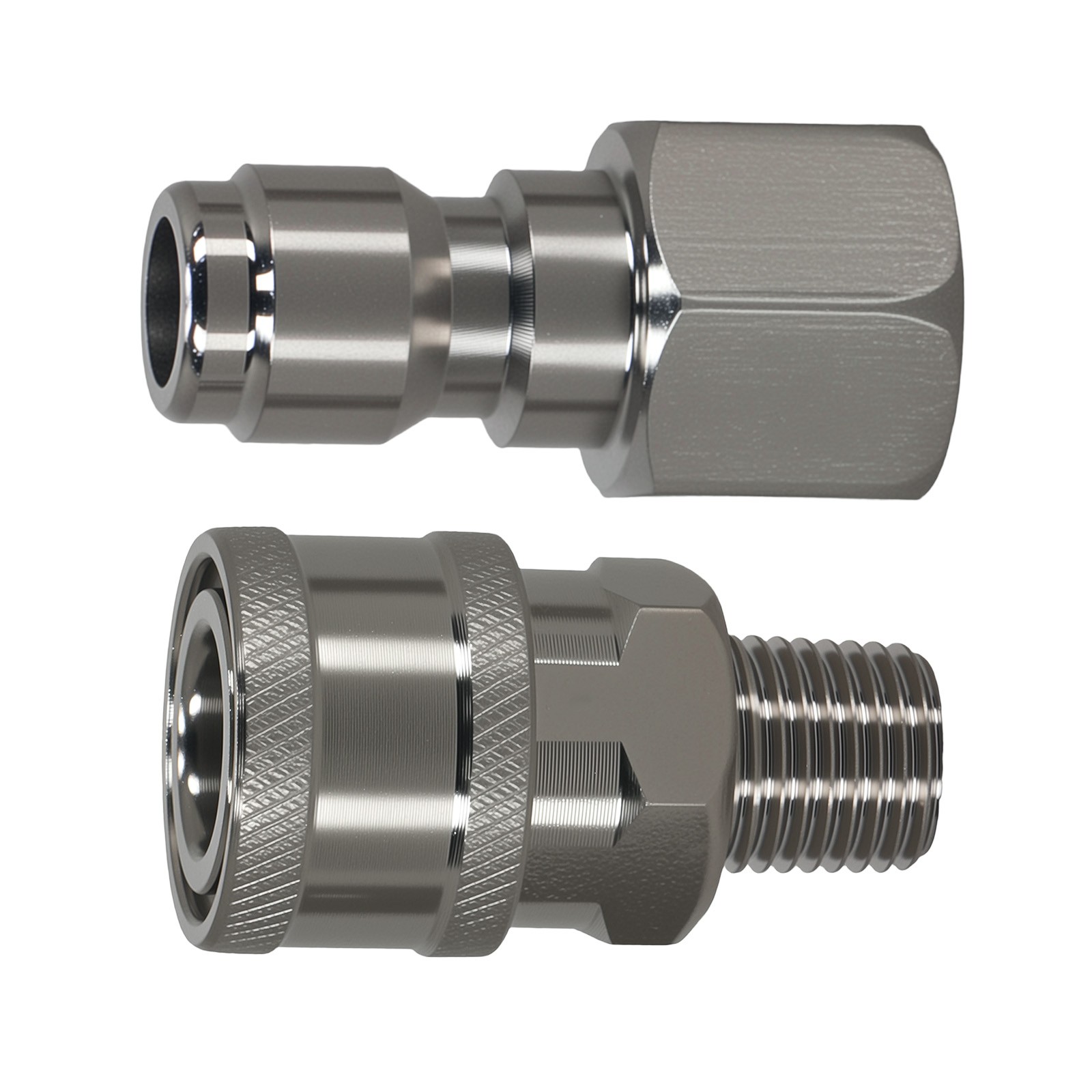 1/4″ Quick Connect Pressure Washer Adapter Stainless Steel NPT 2 Set