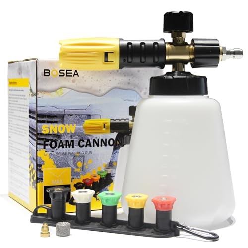 Foam Cannon with Pressure Washer Tips and Nozzle Foam Canon with 5 Nozzles