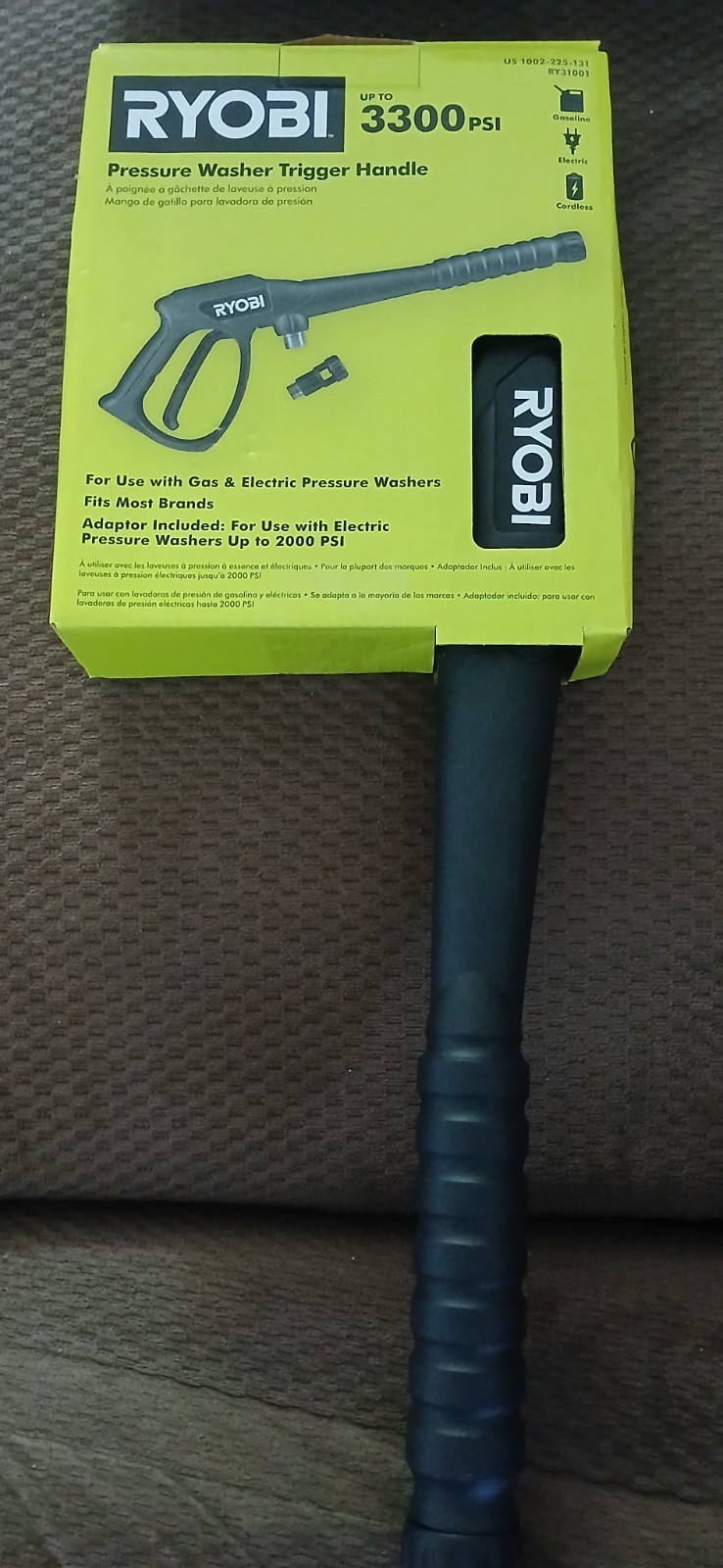 RYOBI 3,300 PSI Pressure Washer Trigger Gun Kit