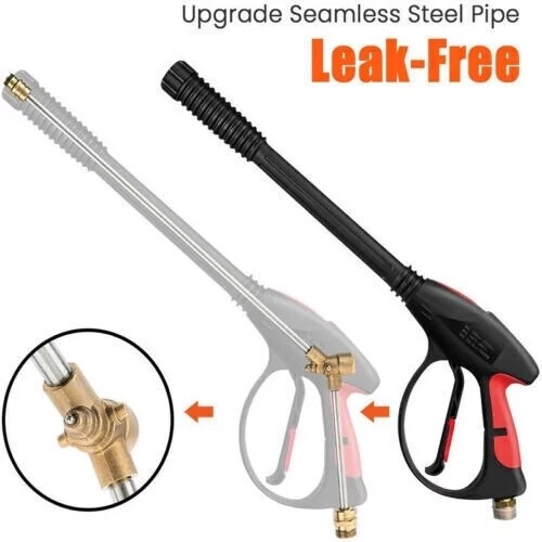 High Pressure 4000PSI Car Power Washer Gun Spray Wand Lance Nozzle + Hose Kit