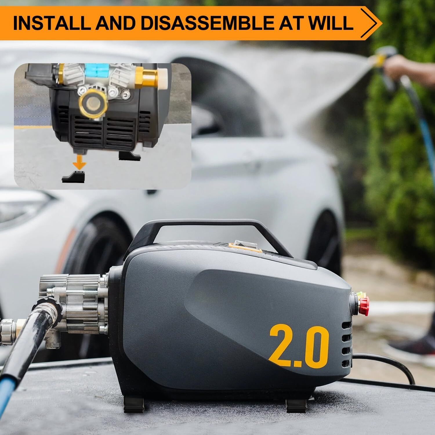 Foot Clamp/Anti-Vibration Bracket for Active 2.0 Electric Pressure Washer
