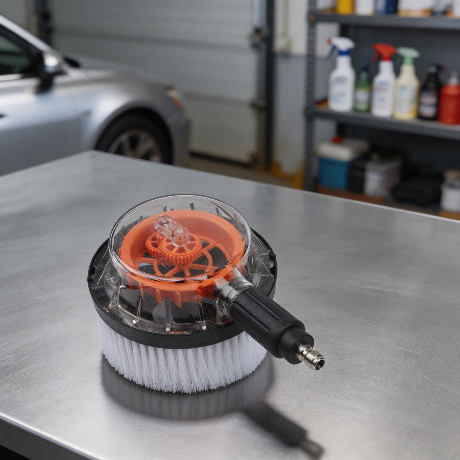 High Pressure Washer Brush with Quick Connector for Efficient Car Cleaning