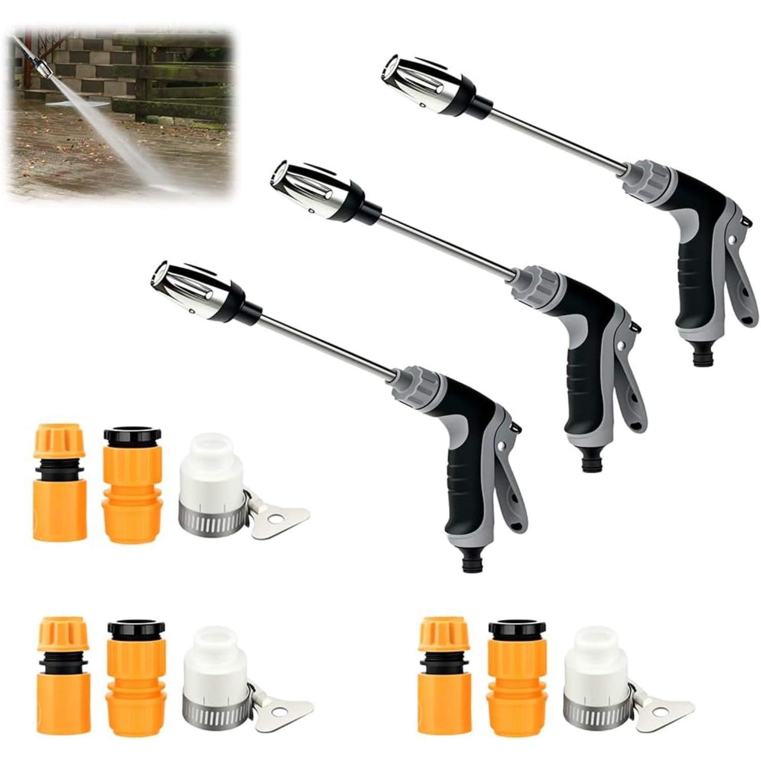 2026 Pressure Washer Wand – Multifunctional, 360° Rotating, 3 Spray Modes, 1 Set