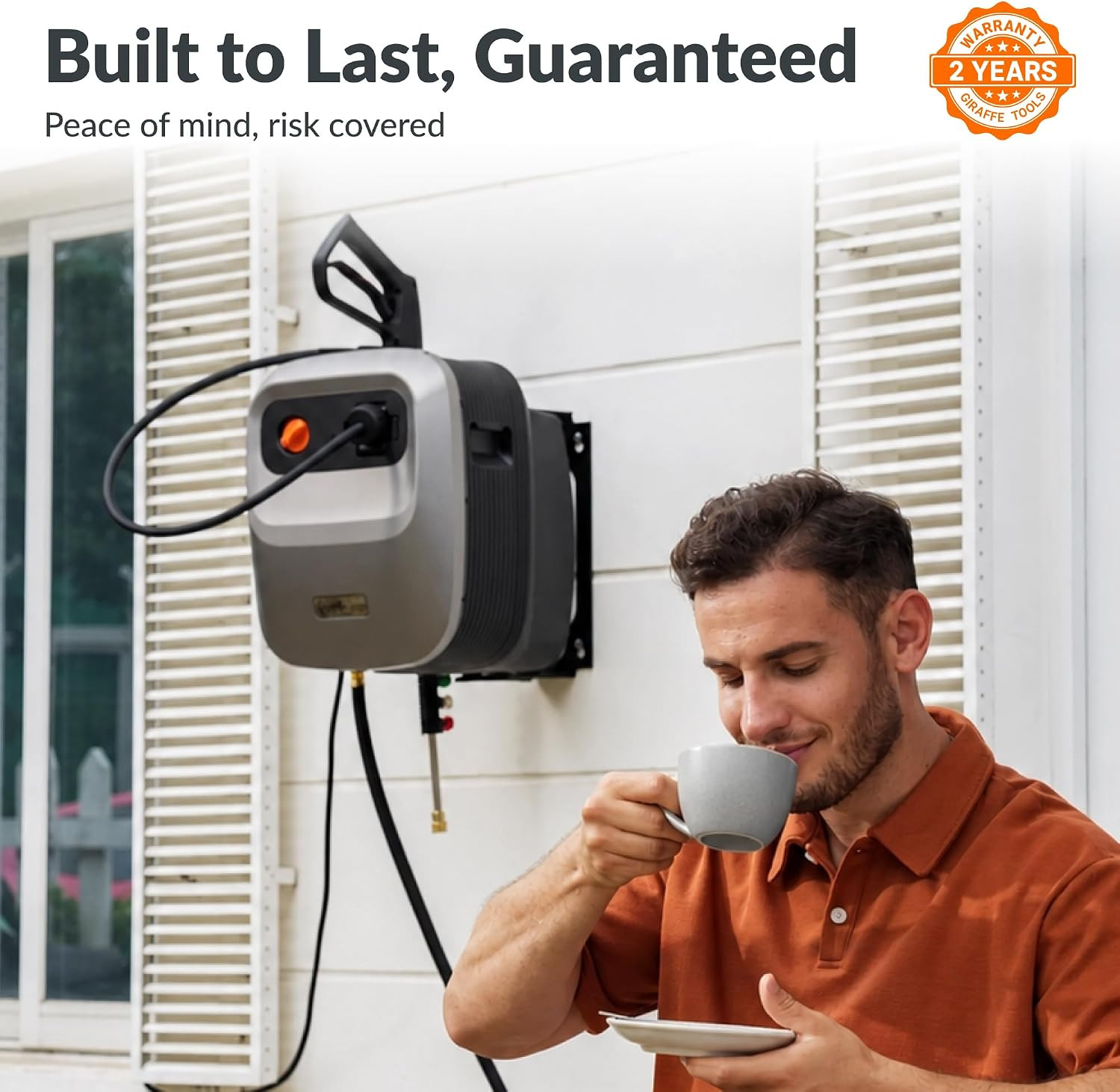 Grandfalls Pressure Washer G20B, Wall Mounted Pressure Washer | Max 2500 PSI 2.2