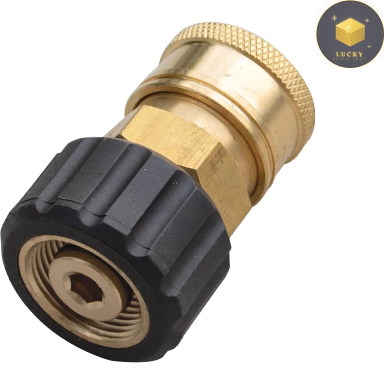 Reliable Brass Hose Fitting 22mm Inlet with 4000 PSI – Durable and Lightweight