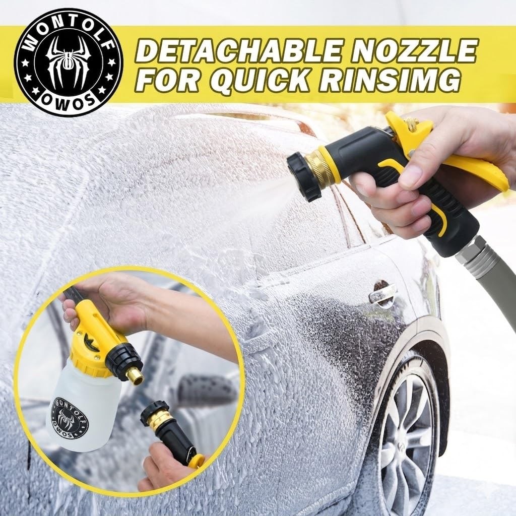 Wontolf Car Wash Foam Gun yellow