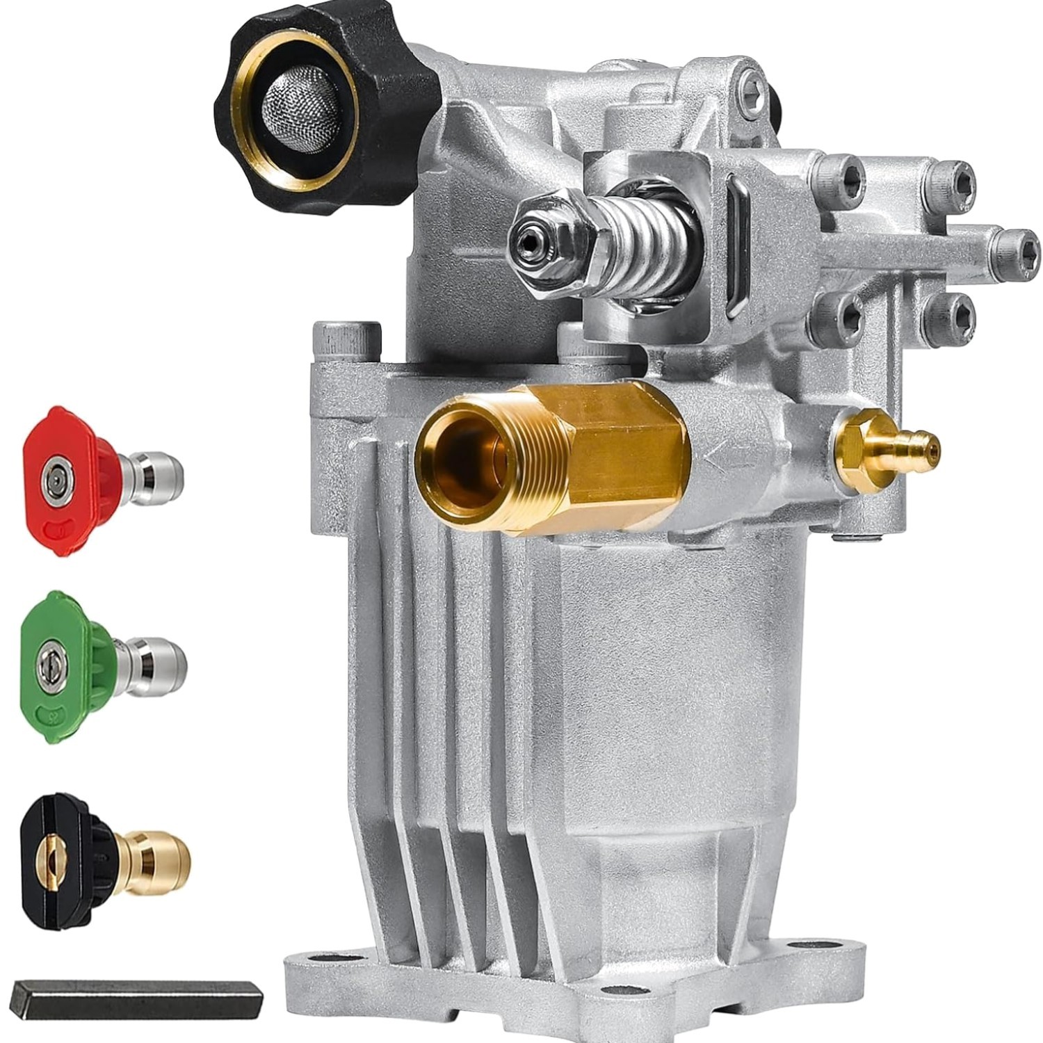 3/4″ Shaft Horizontal Pressure Washer Pump, 2600-3400 PSI @ 2.5 GPM – Power W…