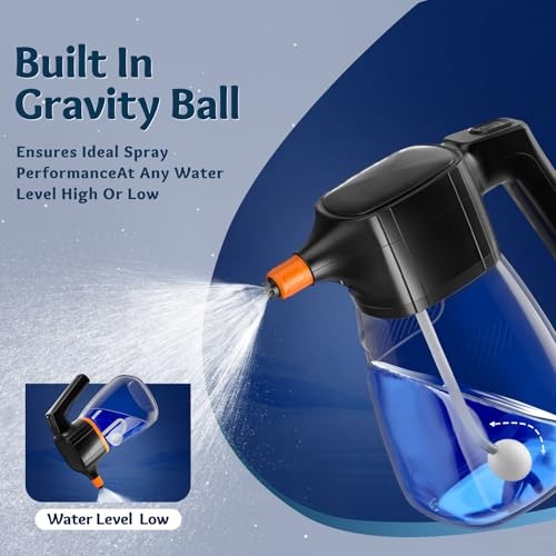 Awakening 2L Electric Foam Sprayer, Waterless Car Wash Kit, 68oz Cordless WHITE