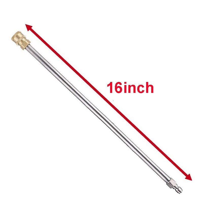4000PSI High Pressure Car Power Washer Spray Gun Wand Lance Nozzle Tips Hose Set