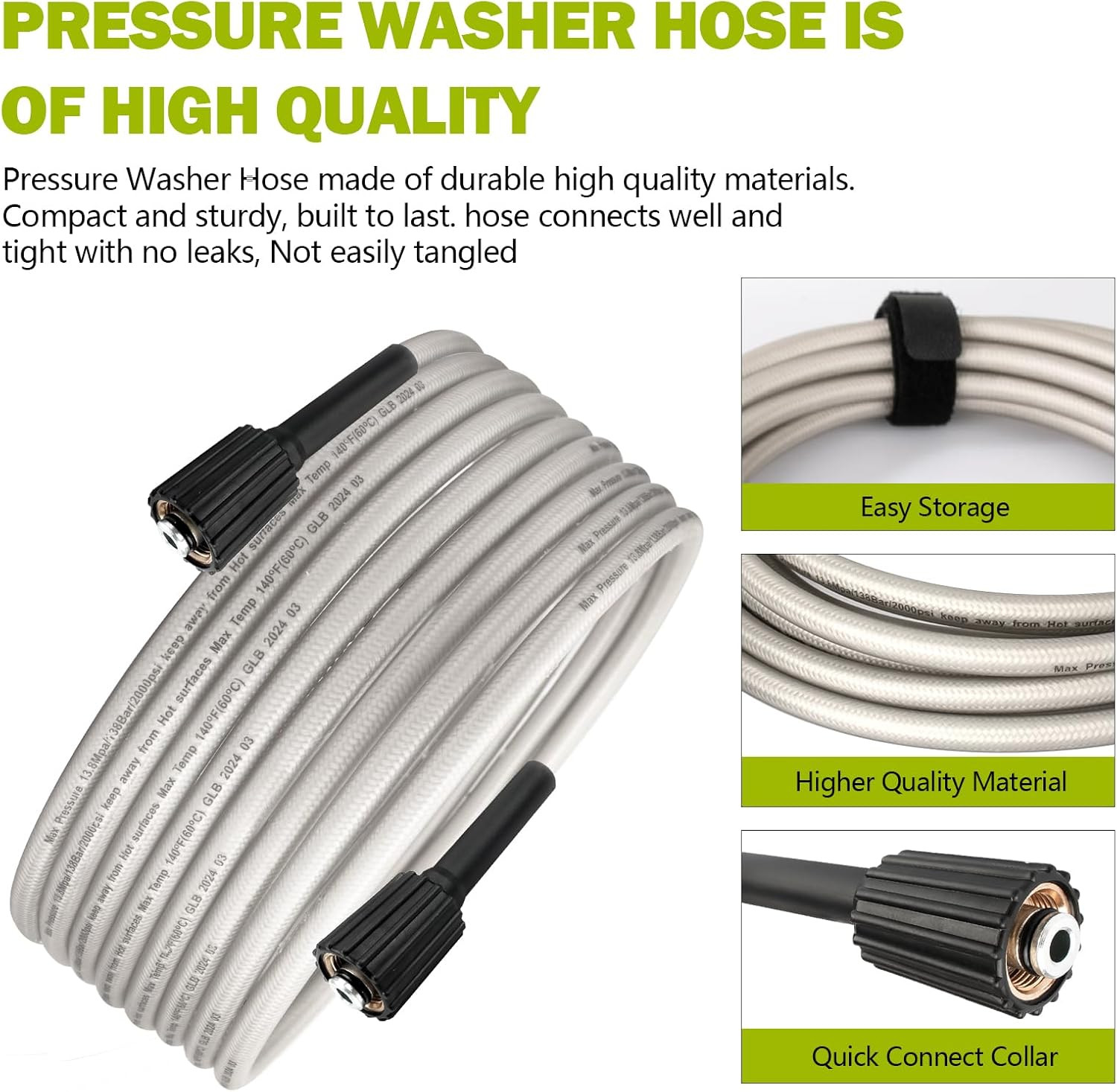 308835074 Pressure Washer Hose Replacement for Ryobi Power Washer Hose, Fit for