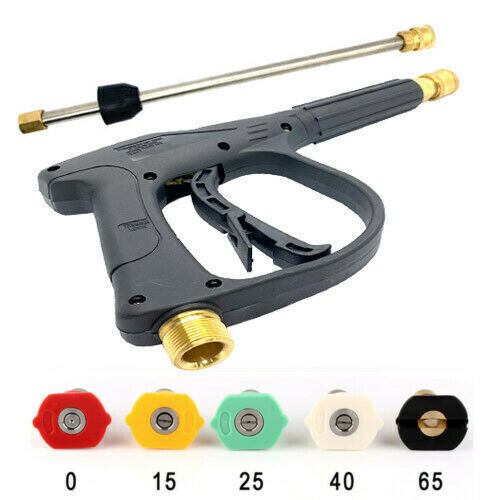 High Pressure 3000PSI Car Power Washer Gun Spray Wand Lance Nozzle and Hose Kit
