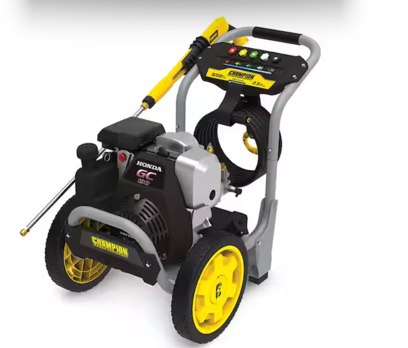 Champion Power Equipment 3200 psi 2.5 GPM Gas Pressure Washer 187cc GC190