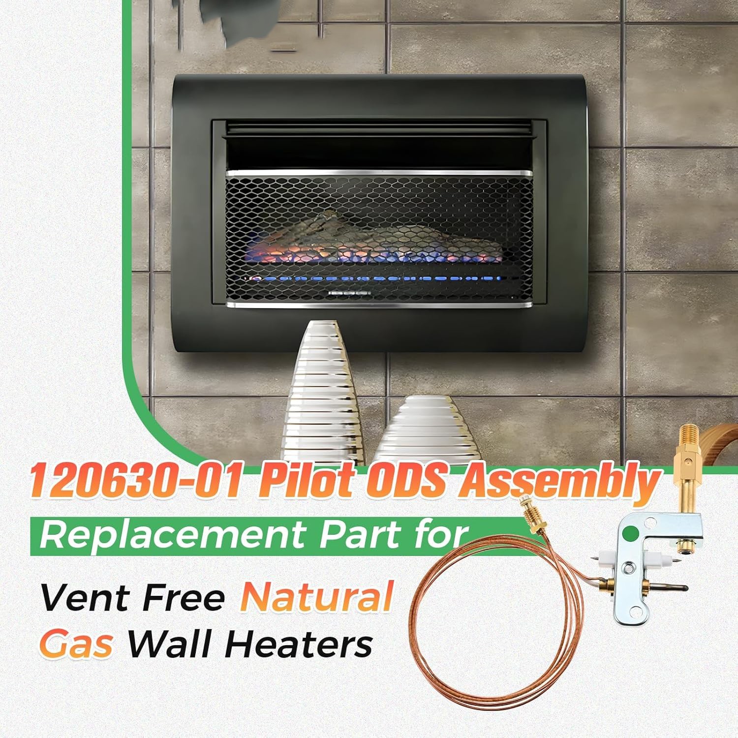 For Vent Free Natural Gas Wall Heater Natural Gas Pilot ODS Assembly 120630-01