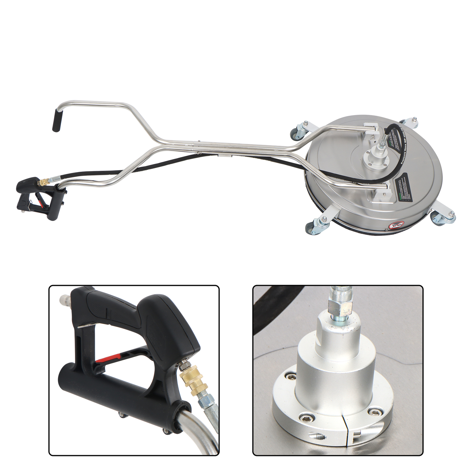 20 inch Pressure Washer Surface Cleaner w/ Handles & Wheels Quick Connect