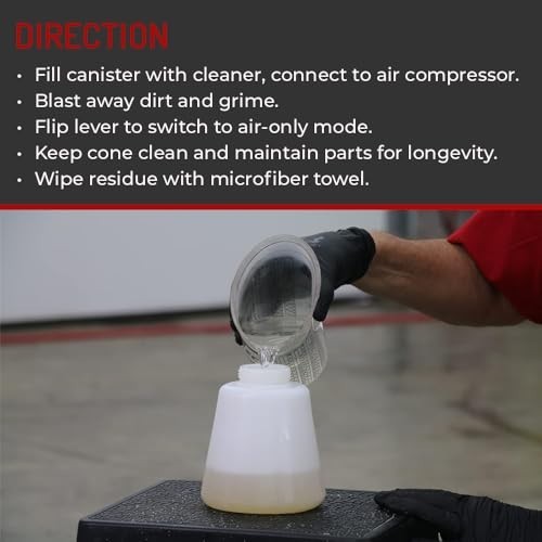 Powerful Air Cleaning Gun for Auto Detailing – Deep Clean Interiors & Exteriors,