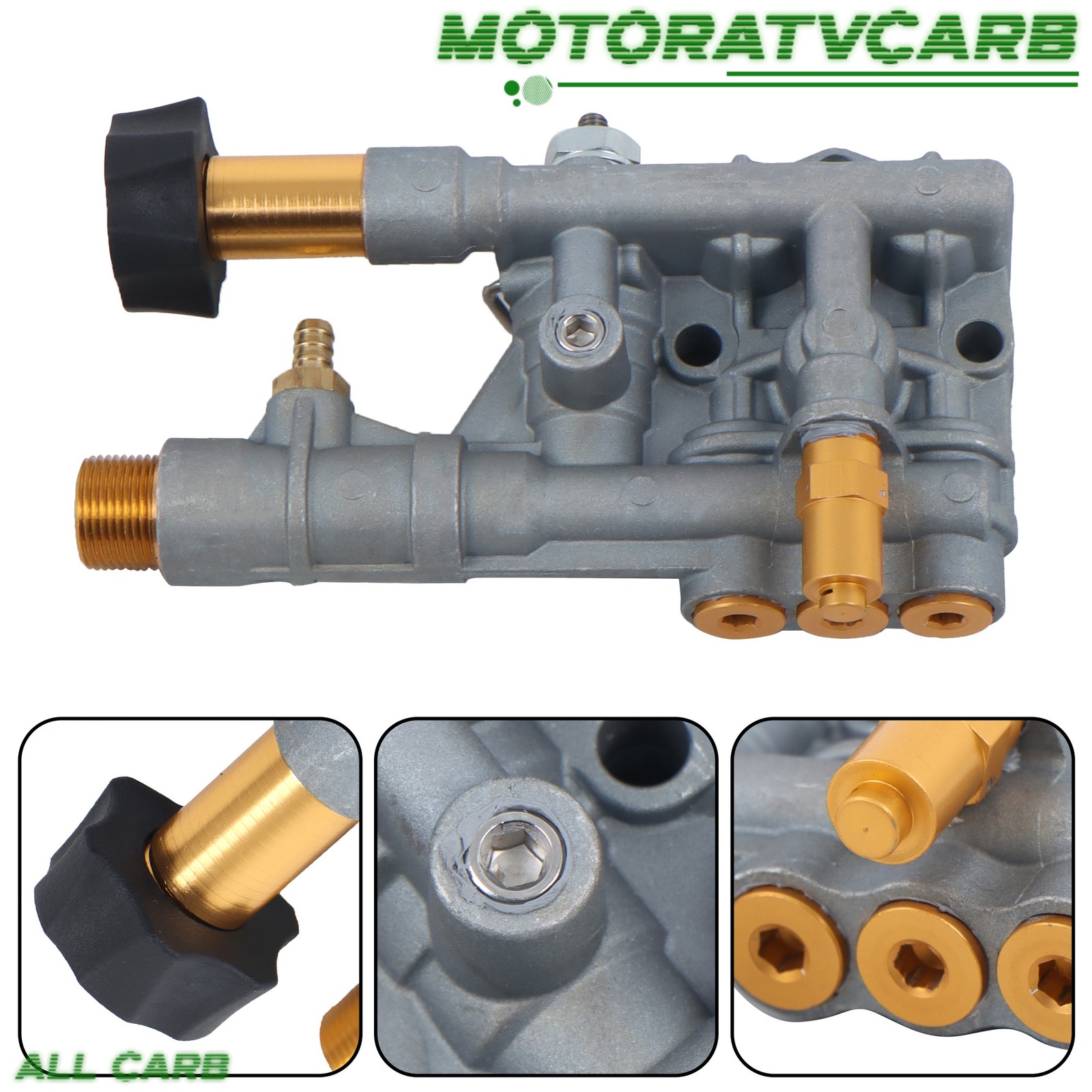 ALL-CARB For Simpson Cleaning 7108366 Manifold Kit for 510020 520006 Washer Pump