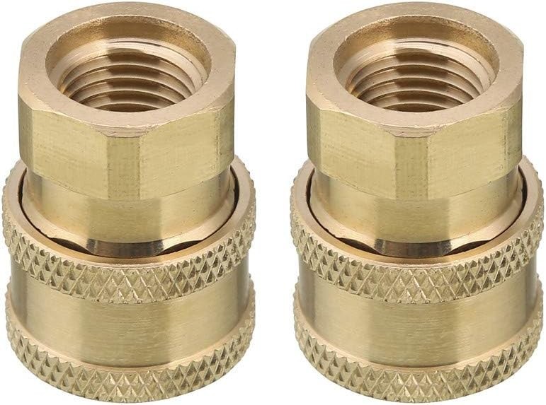 Pressure Washer Coupler, Brass Fittings, 1/4 Inch Quick Connect to Female NPT…