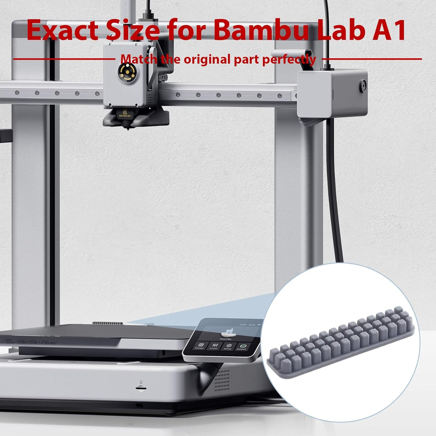 10 Pcs Nozzle Brush Replacement for Bambu Lab A1 Silicone Nozzle Wiper 3D Printe